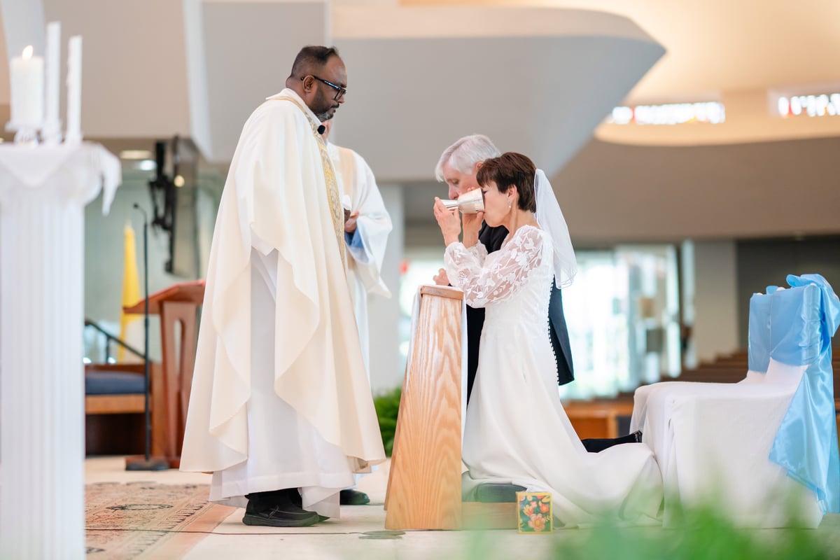 Linda & George wedding photo 7 at St. Joan of Arc Catholic Church, 370 SW 3rd St, Boca Raton, FL 33432